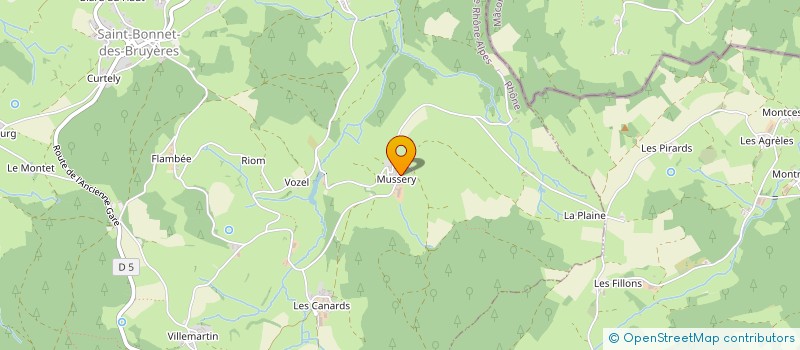 localisation de l'entreprise MONSIEUR RENE DAILLY à SAINT BONNET DES BRUYERES