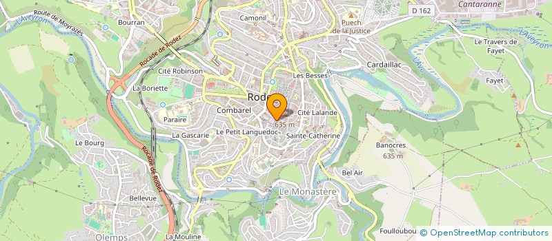 localisation de l'entreprise MONSIEUR RENE DALMAYRAC  RODEZ