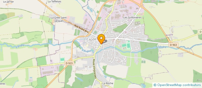 localisation de l'entreprise MONSIEUR RENE DANGLADE  VALLONS-DE-L'ERDRE