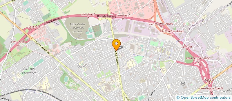 localisation de l'entreprise MONSIEUR RENE DAVAULT  LENS