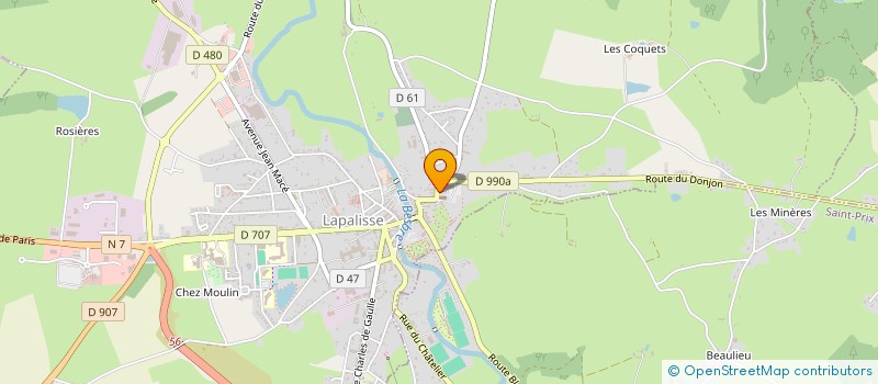 localisation de l'entreprise MONSIEUR RENE DE KERGARADEC  LAPALISSE