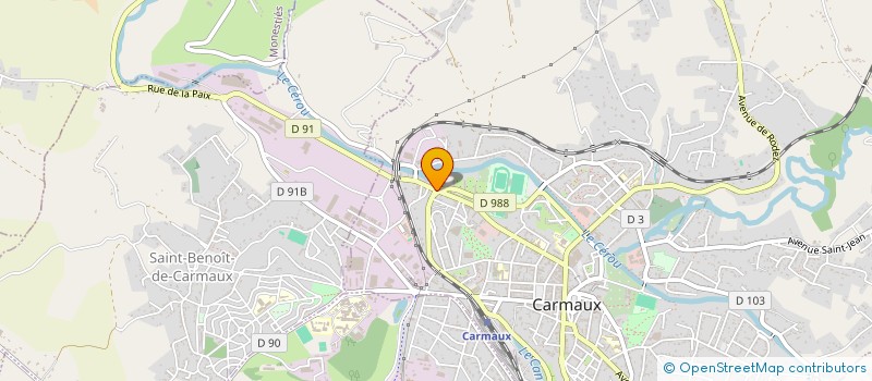 localisation de l'entreprise MONSIEUR RENE DE MAN  CARMAUX