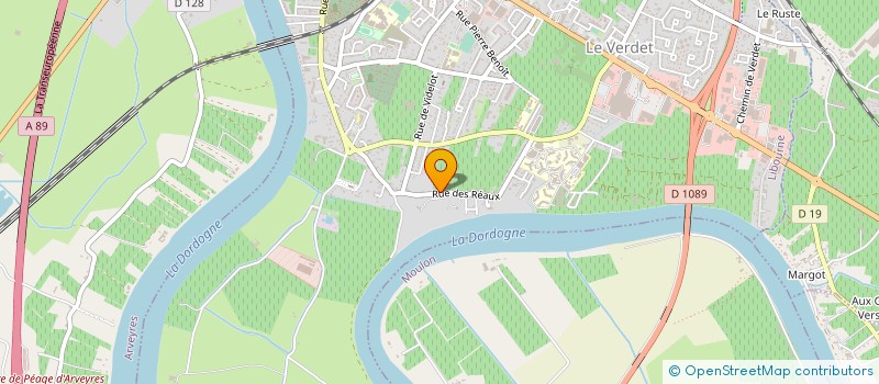 localisation de l'entreprise MONSIEUR RENE DEBACQUE  LIBOURNE