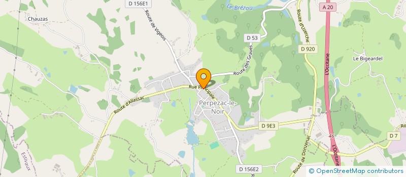 localisation de l'entreprise MONSIEUR RENE DEBEST  ORGNAC-SUR-VEZERE