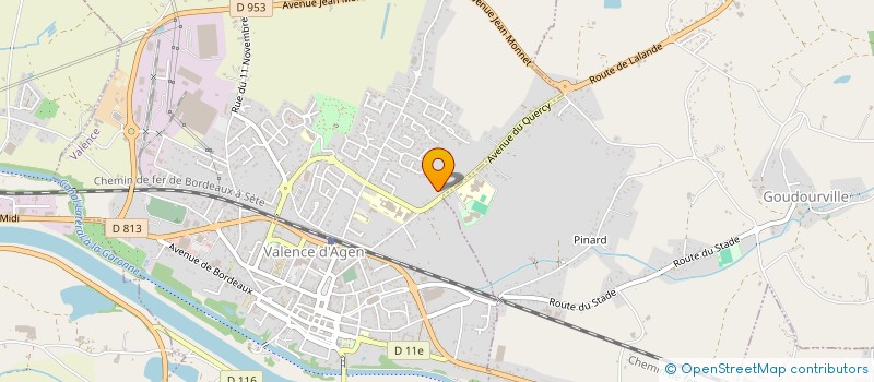 localisation de l'entreprise MONSIEUR RENE DEJEAN  VALENCE