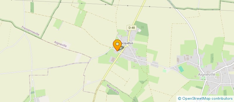 localisation de l'entreprise MONSIEUR RENE DELABRE  AIGNEVILLE