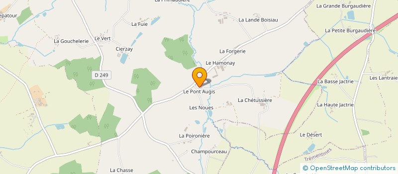 localisation de l'entreprise MONSIEUR RENE DELAHAYE  BEAUPREAU-EN-MAUGES