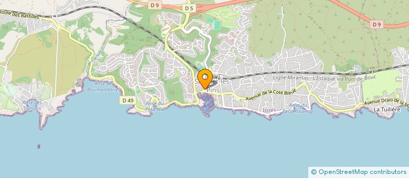 localisation de l'entreprise MONSIEUR RENE DELAIRE  SAUSSET-LES-PINS