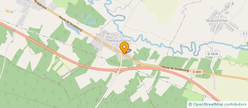 localisation de l'entreprise MONSIEUR RENE DELARUE  THIEBAUMENIL