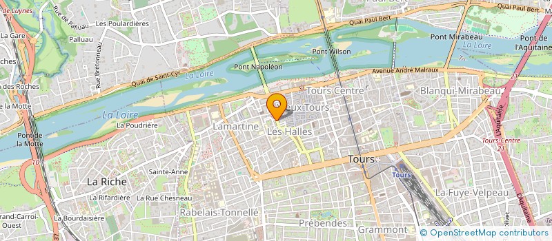 localisation de l'entreprise MONSIEUR RENE DELAUNAY  TOURS