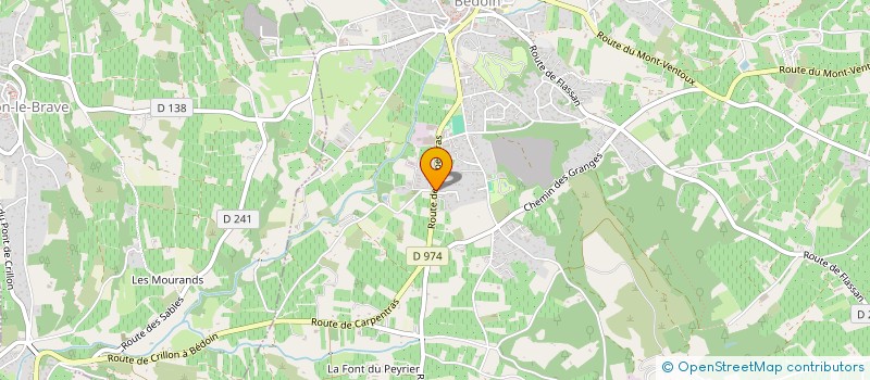 localisation de l'entreprise MONSIEUR RENE DELBART  BEDOIN