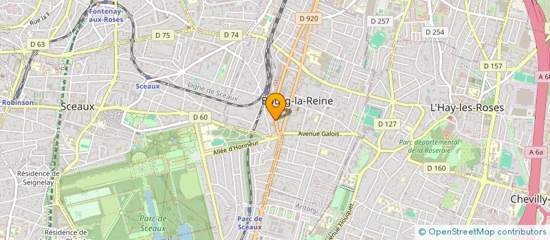 localisation de l'entreprise MONSIEUR RENE DELEVAL à BOURG-LA-REINE