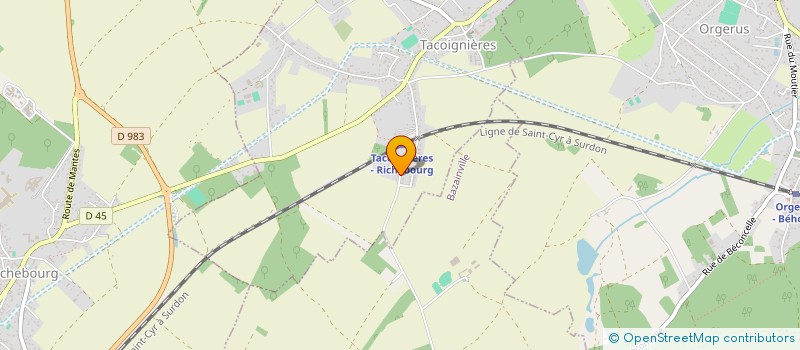 localisation de l'entreprise MONSIEUR RENE DELOR  TACOIGNIERES