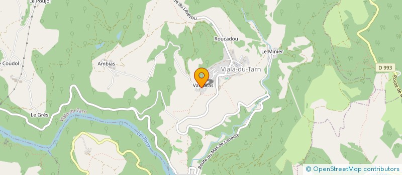 localisation de l'entreprise MONSIEUR RENE DELORME  VIALA-DU-TARN