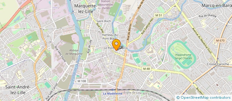 localisation de l'entreprise MONSIEUR RENE DELPLACE à MARCQ-EN-BARŒUL