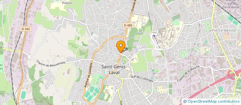 localisation de l'entreprise MONSIEUR RENE DELTINGER  SAINT-GENIS-LAVAL