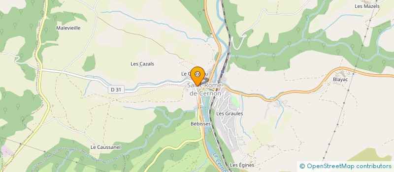 localisation de l'entreprise MONSIEUR RENE DELTINGER  SAINT-ROME-DE-CERNON