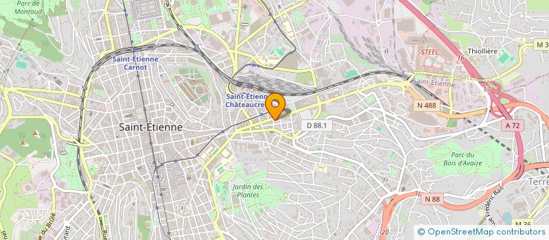 localisation de l'entreprise MONSIEUR RENE DEMARQUEZ  SAINT-ETIENNE