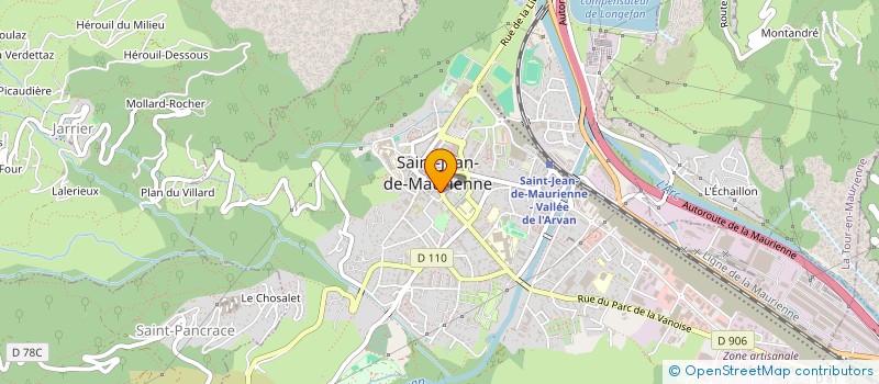 localisation de l'entreprise MONSIEUR RENE DERBEZ  SAINT-JEAN-DE-MAURIENNE