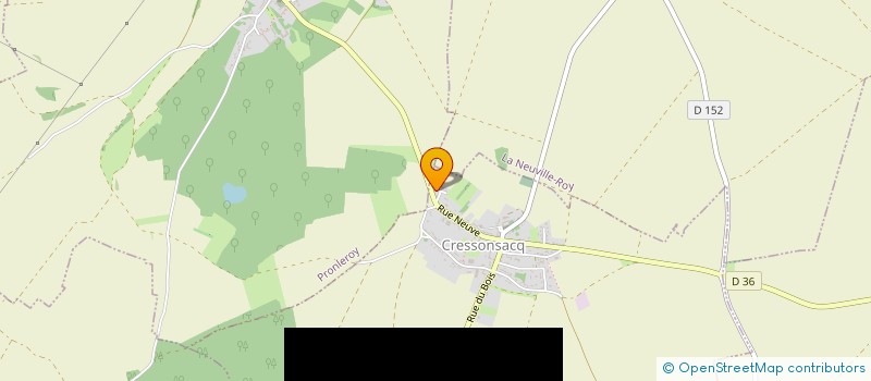 localisation de l'entreprise MONSIEUR RENE DEROBERT-MASURE  CRESSONSACQ