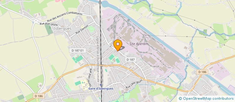 localisation de l'entreprise MONSIEUR RENE DERVILLERS  ISBERGUES