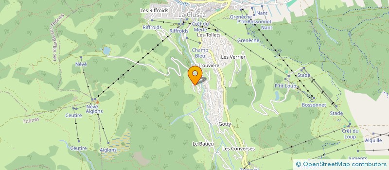 localisation de l'entreprise MONSIEUR RENE DESCHAMPS à LA CLUSAZ