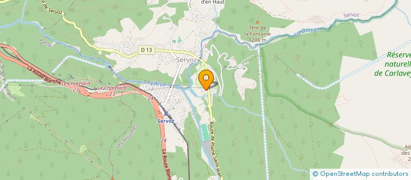 localisation de l'entreprise MONSIEUR RENE DESCOMBES  LES HOUCHES