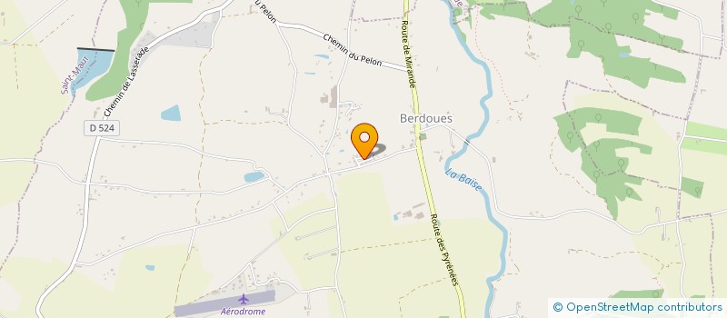 localisation de l'entreprise MONSIEUR RENE DESPAX  BERDOUES