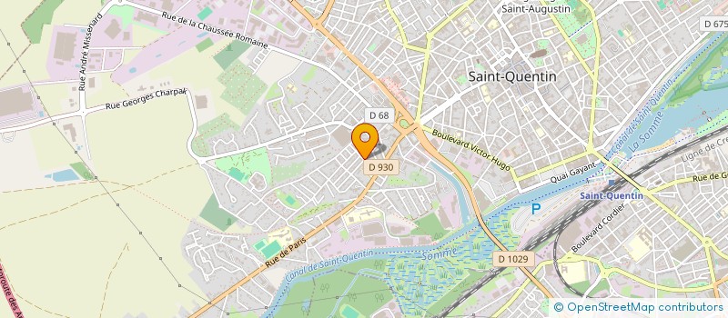 localisation de l'entreprise MONSIEUR RENE DESSIGNY à SAINT-QUENTIN