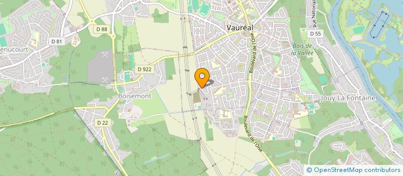 localisation de l'entreprise MONSIEUR RENE DETERVID  VAUREAL