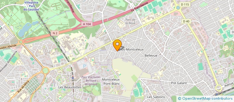 localisation de l'entreprise MONSIEUR RENE DEVEAUX  VILLEPINTE