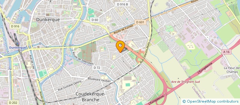 localisation de l'entreprise MONSIEUR RENE DEWAELE  COUDEKERQUE-BRANCHE