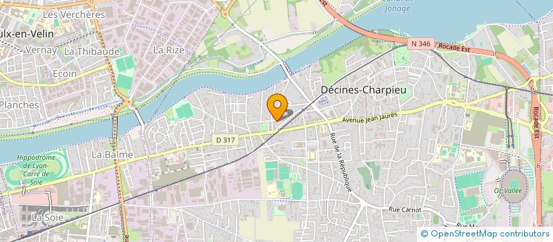 localisation de l'entreprise MONSIEUR RENE DI FELICE  DECINES-CHARPIEU