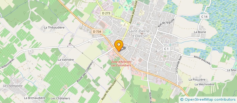 localisation de l'entreprise MONSIEUR RENE DIJEAU  SAINT-PIERRE-D OLERON