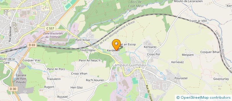 localisation de l'entreprise MONSIEUR RENE DONVAL  LOCMELAR