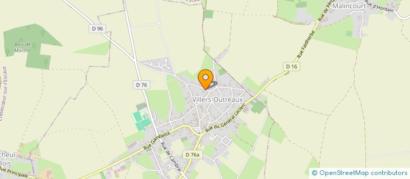 localisation de l'entreprise MONSIEUR RENE DRON  VILLERS-OUTREAUX