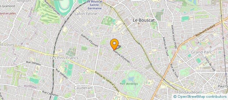 localisation de l'entreprise MONSIEUR RENE DUBEAU à LE BOUSCAT