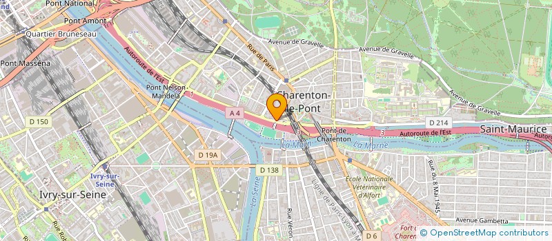 localisation de l'entreprise MONSIEUR RENE DUBEAUD à CHARENTON-LE-PONT