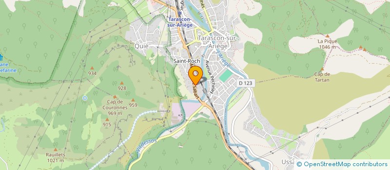 localisation de l'entreprise MONSIEUR RENE DUBOIS à TARASCON-SUR-ARIEGE