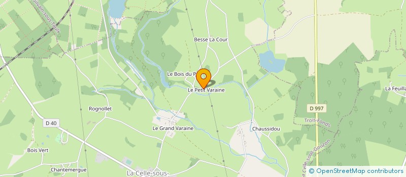 localisation de l'entreprise MONSIEUR RENE DUBOST à LA CELLE-SOUS-GOUZON