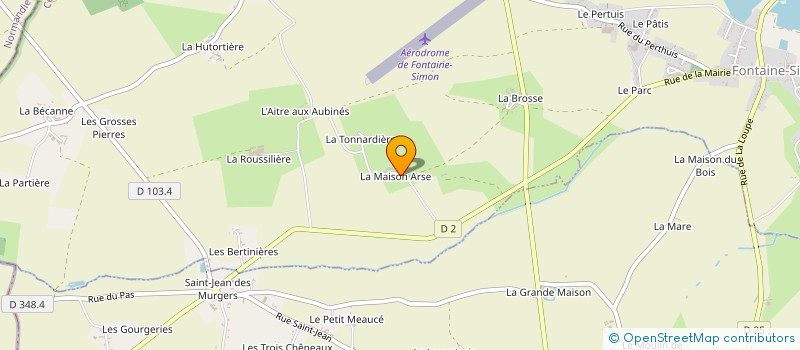 localisation de l'entreprise MONSIEUR RENE DUBOULAY à FONTAINE-SIMON