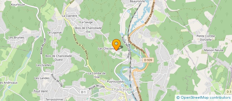 localisation de l'entreprise MONSIEUR RENE DUBREUILH  CHANCELADE