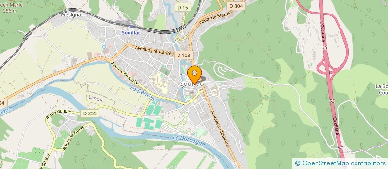 localisation de l'entreprise MONSIEUR RENE DUCHATEAU  SOUILLAC