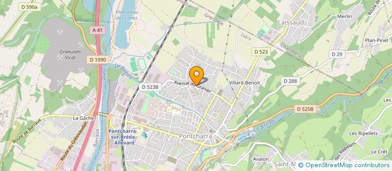 localisation de l'entreprise MONSIEUR RENE DUCOGNON  PONTCHARRA