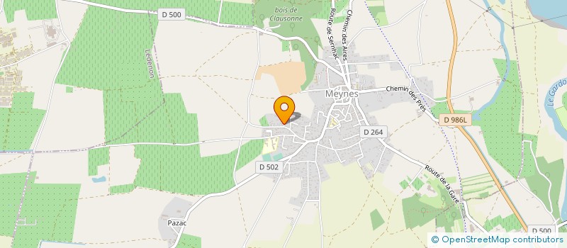 localisation de l'entreprise MONSIEUR RENE DUMALLE  MEYNES