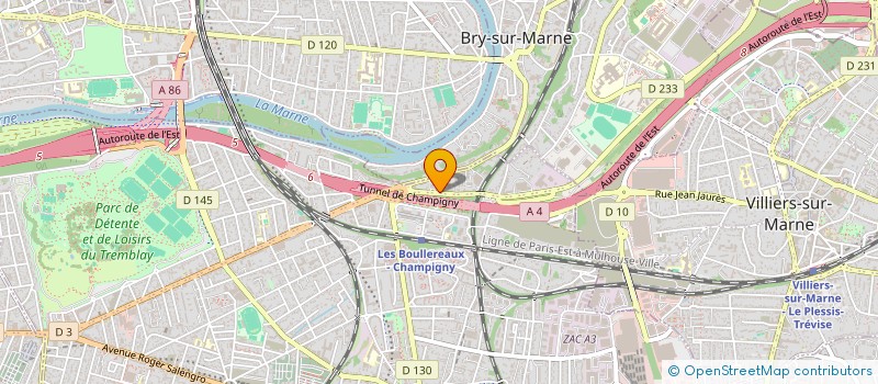 localisation de l'entreprise MONSIEUR RENE DUMAS à CHAMPIGNY-SUR-MARNE