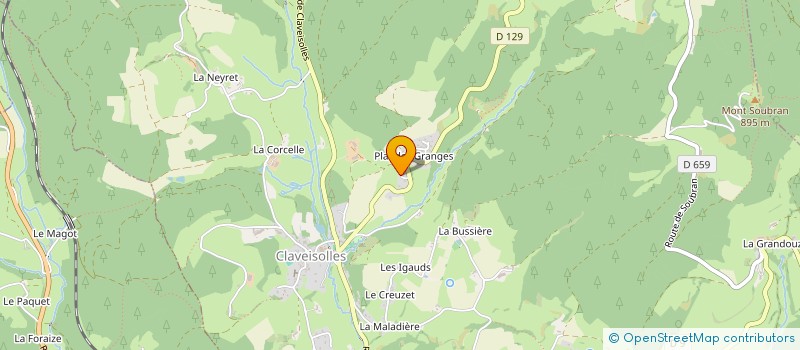 localisation de l'entreprise MONSIEUR RENE DUMAS  SAINT-BONNET-LE-TRONCY