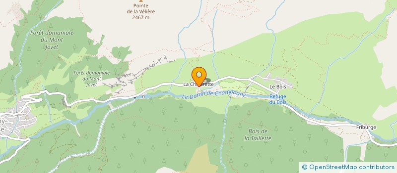 localisation de l'entreprise MONSIEUR RENE DUNAND  CHAMPAGNY-EN-VANOISE