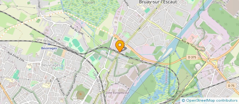 localisation de l'entreprise MONSIEUR RENE DUPLOUY  BRUAY-SUR-L'ESCAUT