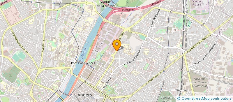 localisation de l'entreprise MONSIEUR RENE DUPONT à ANGERS